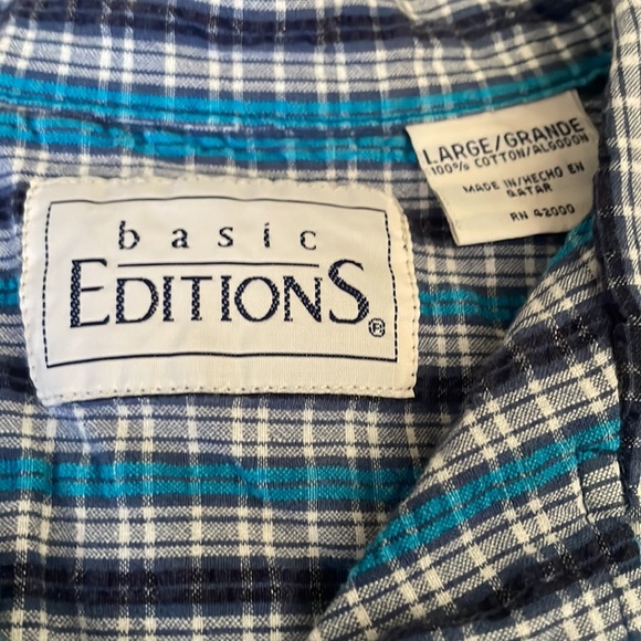 Vintage Basic Editions 100% cotton sleeveless button down top - Picture 3 of 5